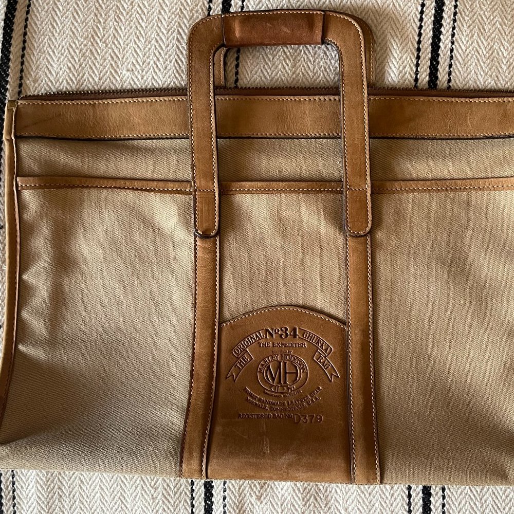 VINTAGE GHURKA BRIEFCASE TAN No.34 The Expeditor
